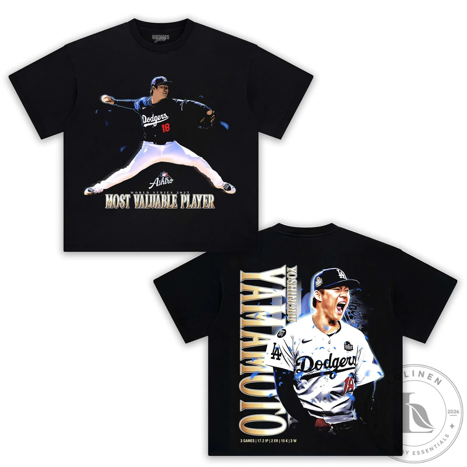 Yoshinobu Yamamoto Los Angeles Dodgers Baseball T-Shirt